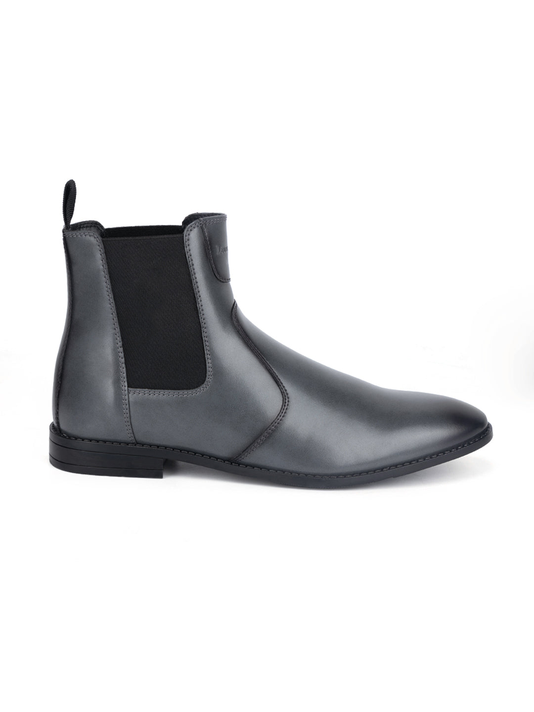 Ash Grey Dual Tone Handcrafted Chelsea Boots