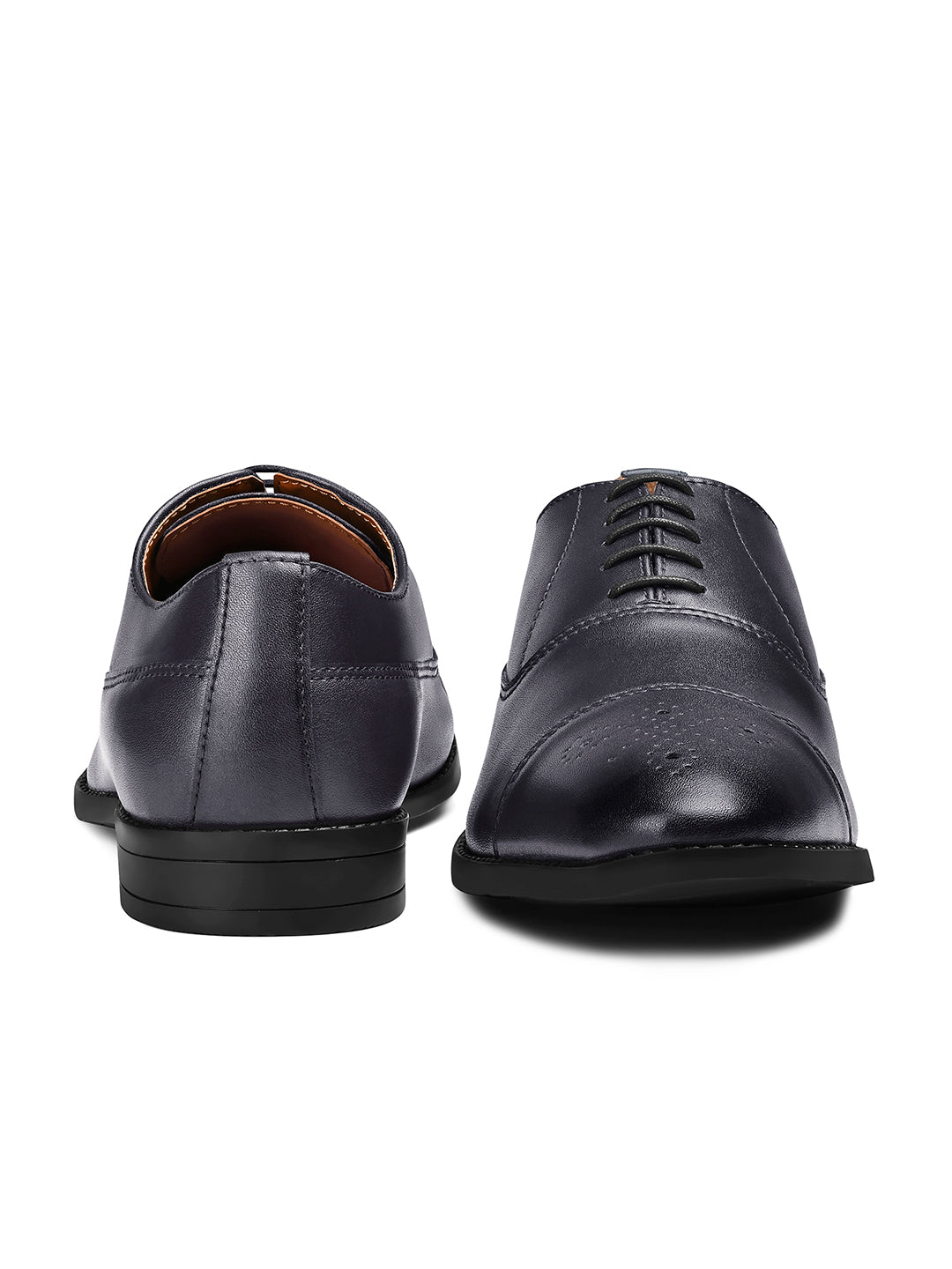 Federal Blue Handcrafted Captoe Style Comfortable Laceups