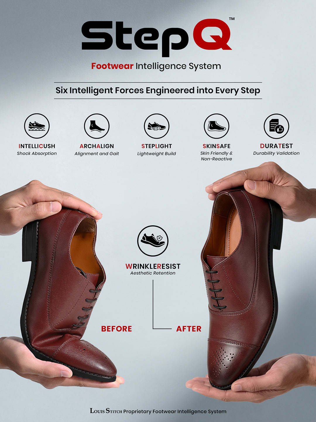 Rosewood Handcrafted Captoe Style Comfortable Laceups Shoes