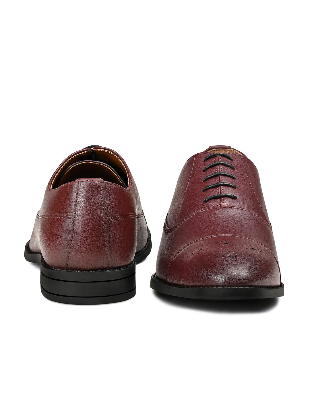 Rosewood Handcrafted Captoe Style Comfortable Laceups Shoes
