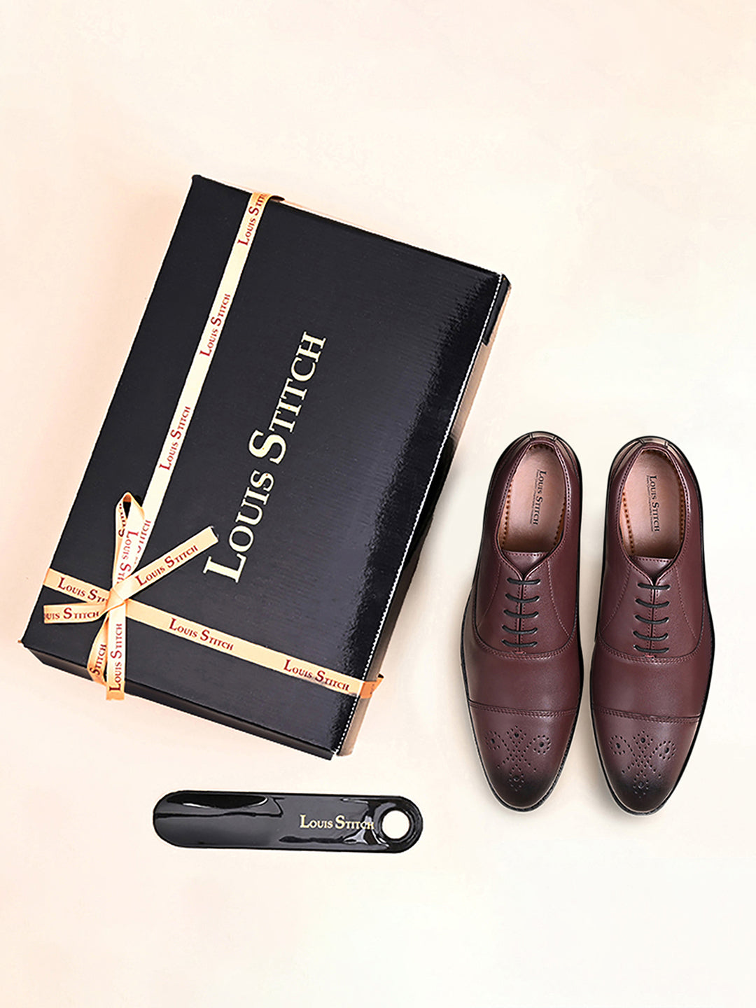 Rosewood Handcrafted Captoe Style Comfortable Laceups Shoes