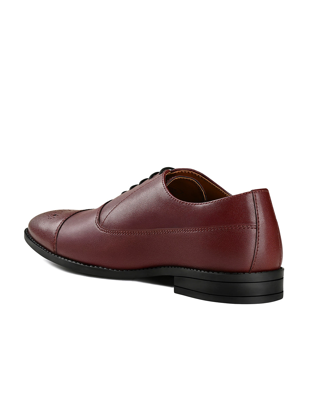 Rosewood Handcrafted Captoe Style Comfortable Laceups Shoes