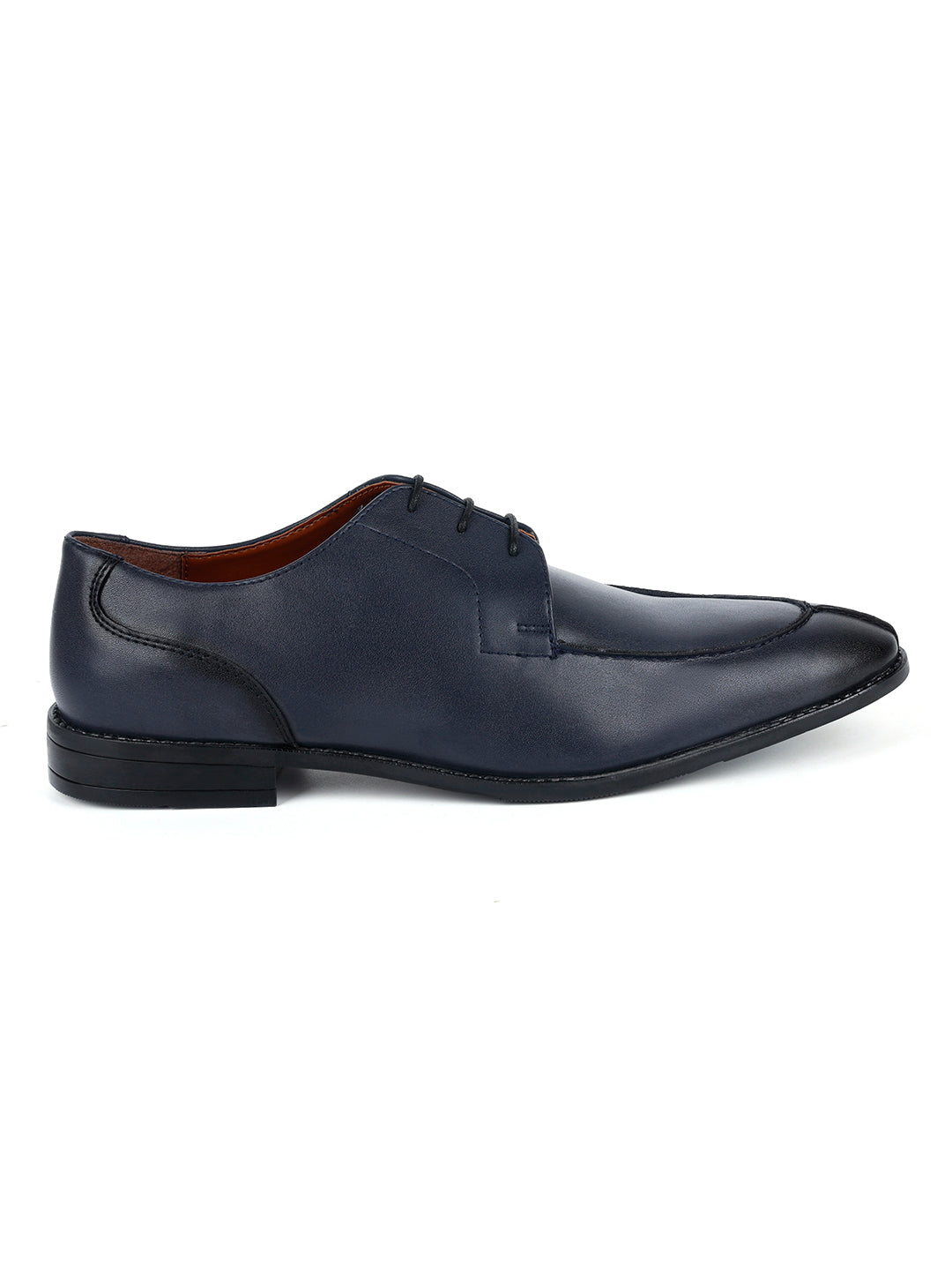 Federal Blue Handcrafted Derby Laceups Shoes