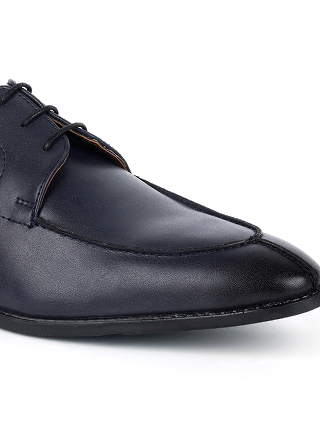 Federal Blue Handcrafted Derby Laceups Shoes