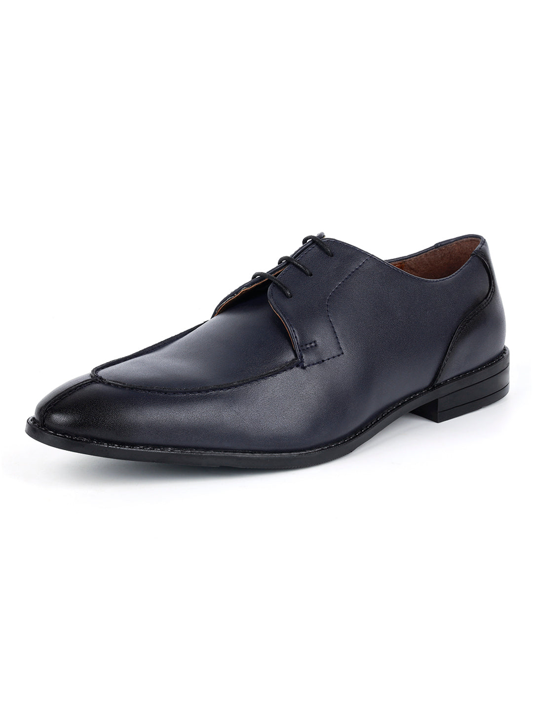 Federal Blue Handcrafted Derby Laceups Shoes