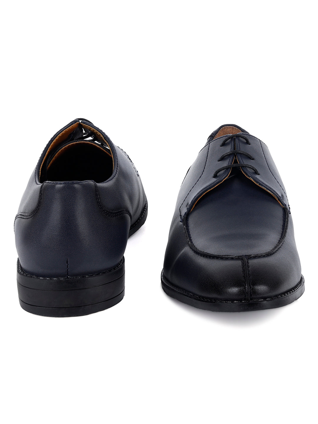 Federal Blue Handcrafted Derby Laceups Shoes