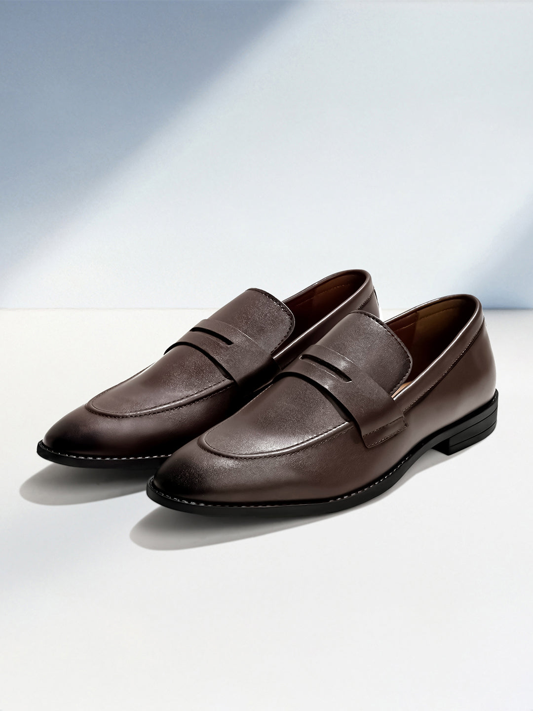 Brunette Brown Slipon Style Comfortable Moccasin