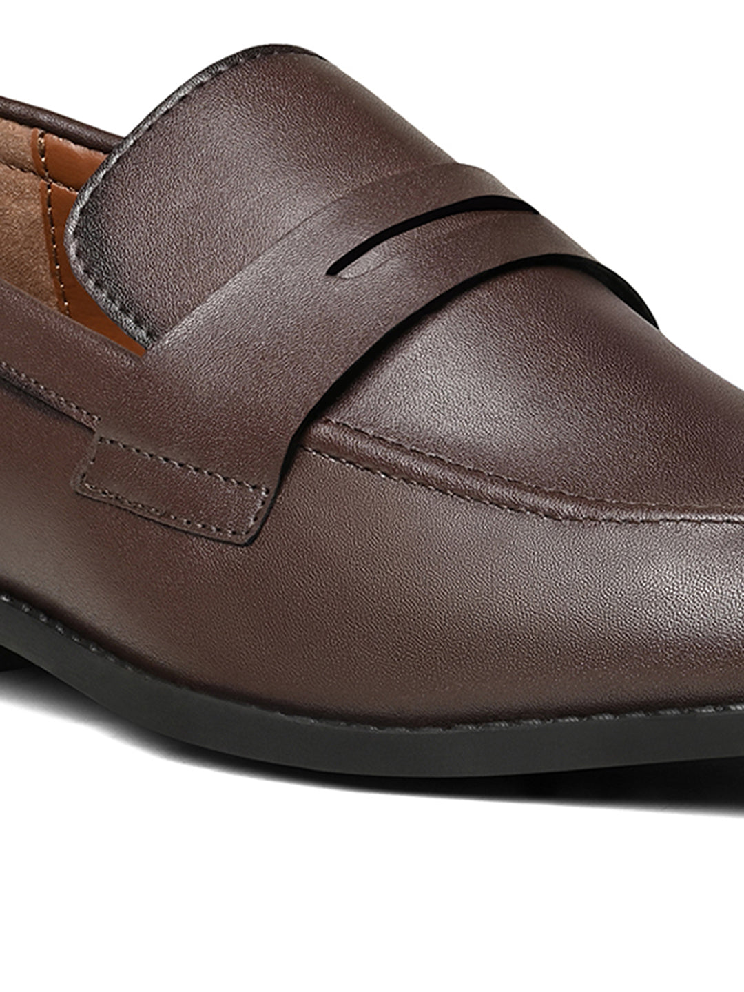 Brunette Brown Slipon Style Comfortable Moccasin