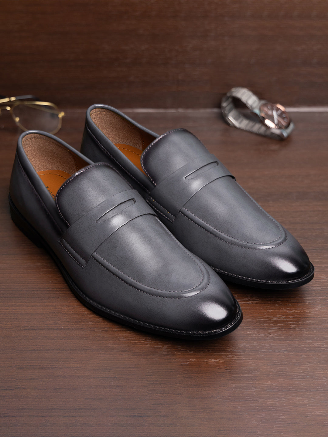 Ash Grey Slipon Style Comfortable Moccasins