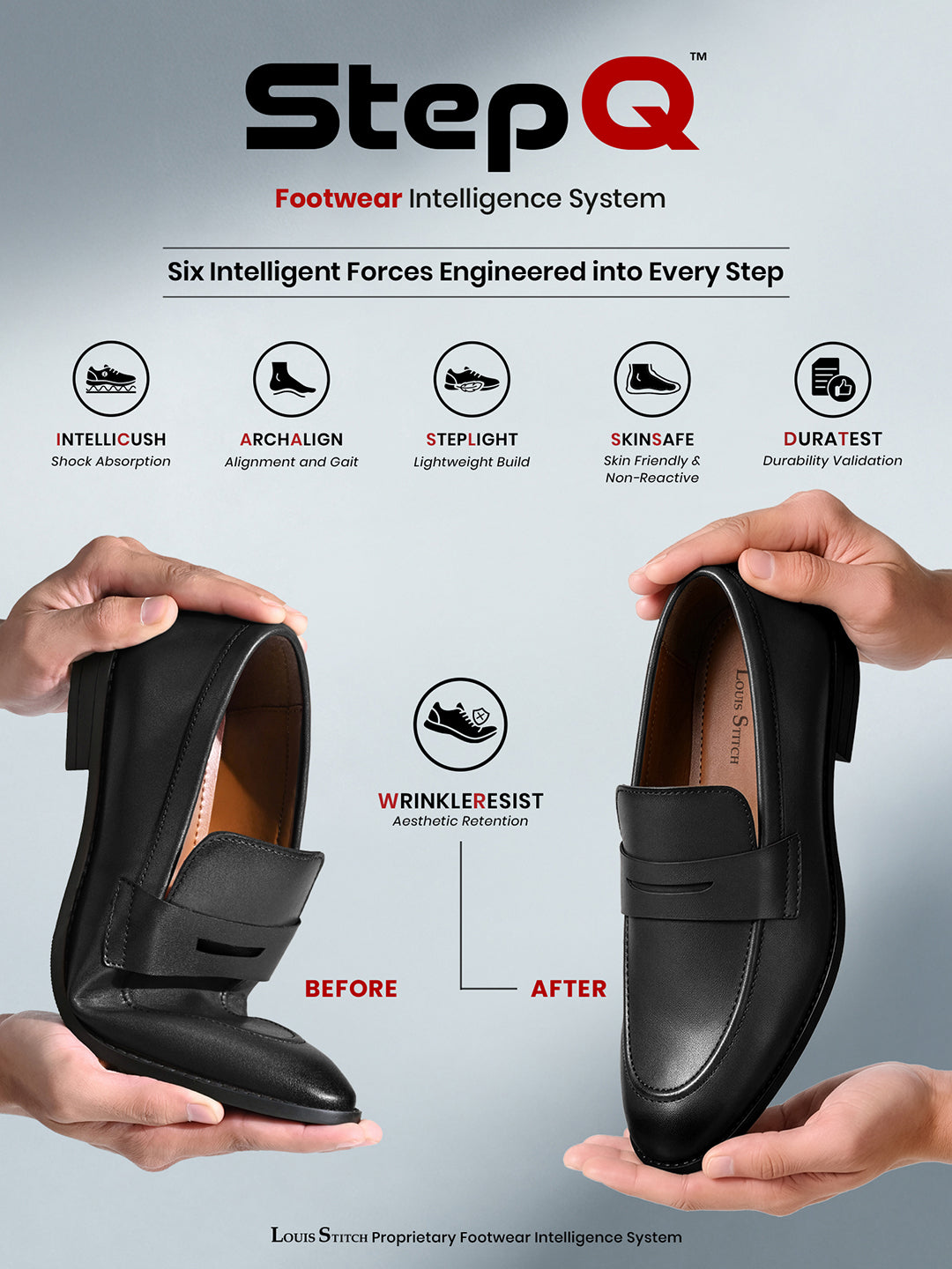 Obsidian Black Slipon Style Comfortable Moccasin