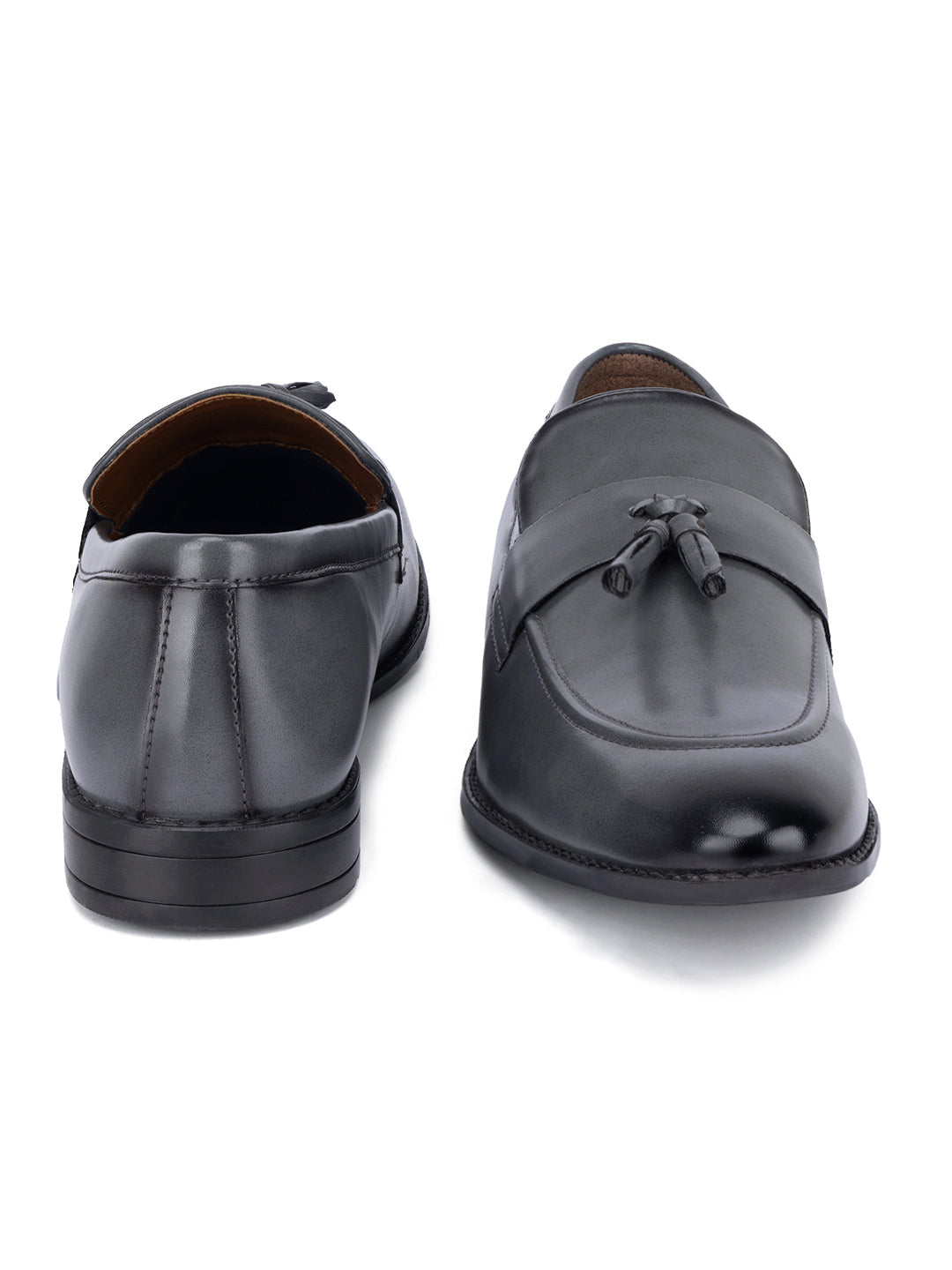 Ash Grey Tassel Style Comfortable Moccasins