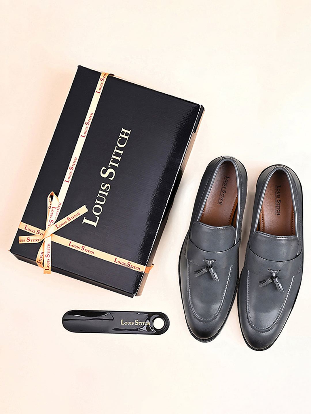 Ash Grey Tassel Style Comfortable Moccasins