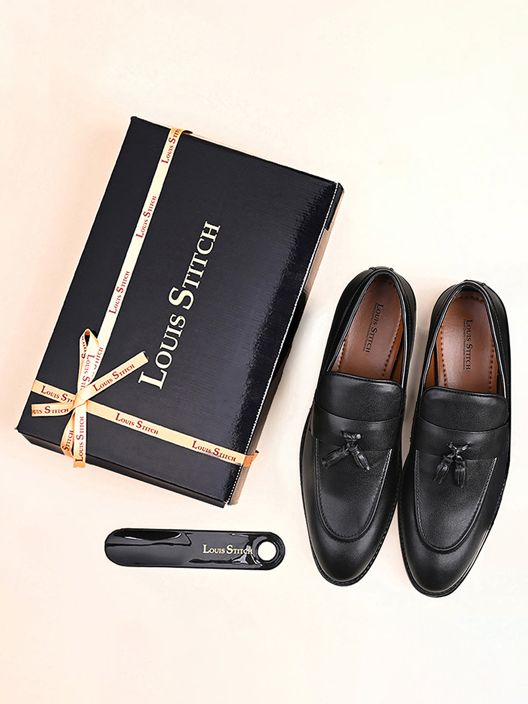 Obsidian Black Tassel Style Comfortable Moccasins