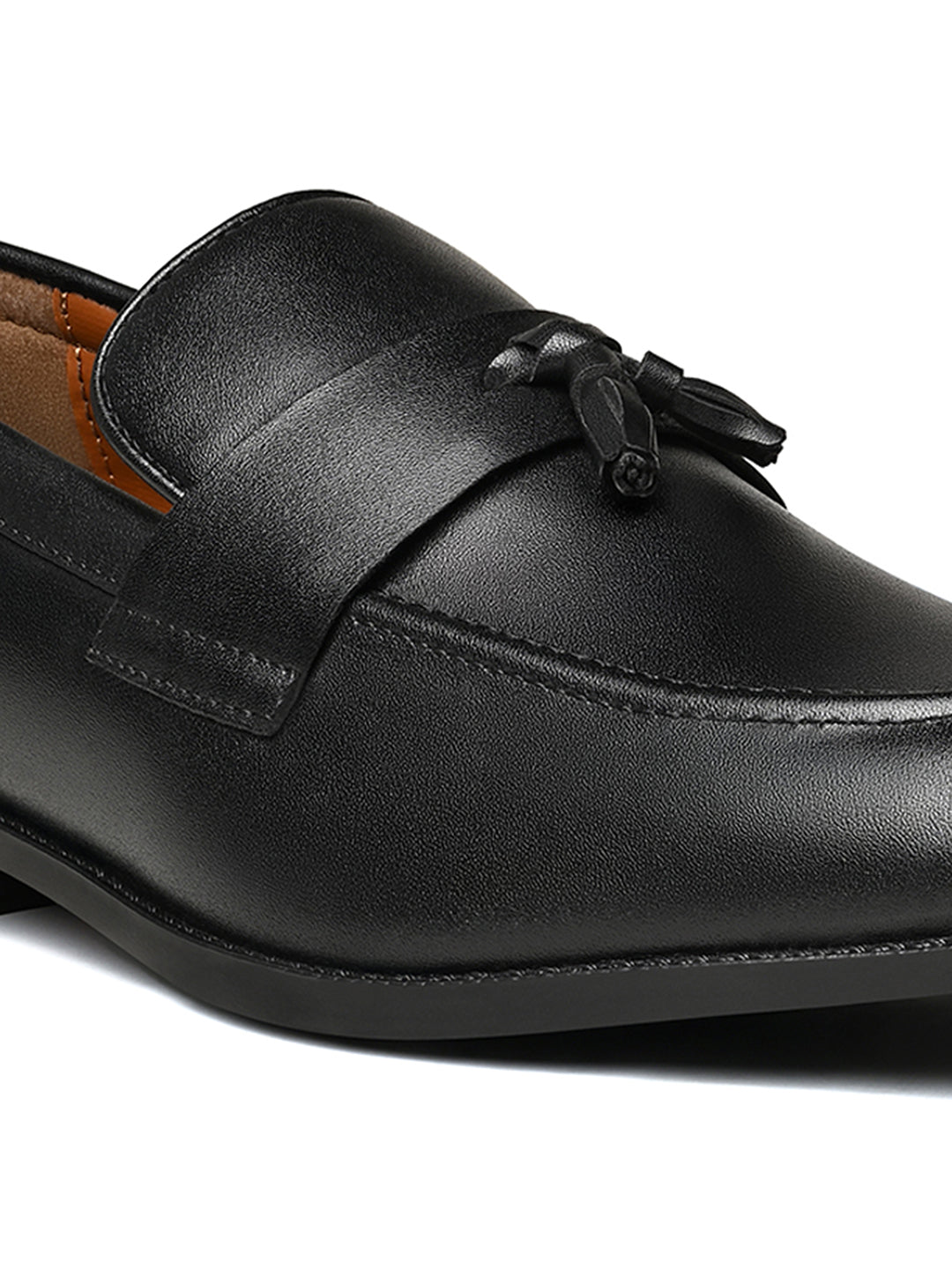 Obsidian Black Tassel Style Comfortable Moccasin