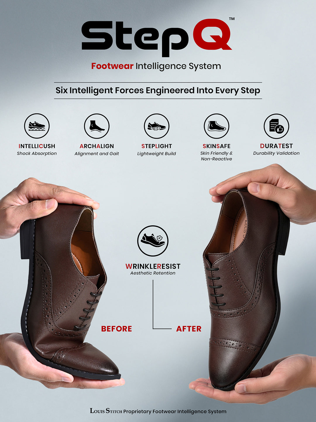 Brunette Brown Oxford Style Comfortable Formal Laceup Shoes