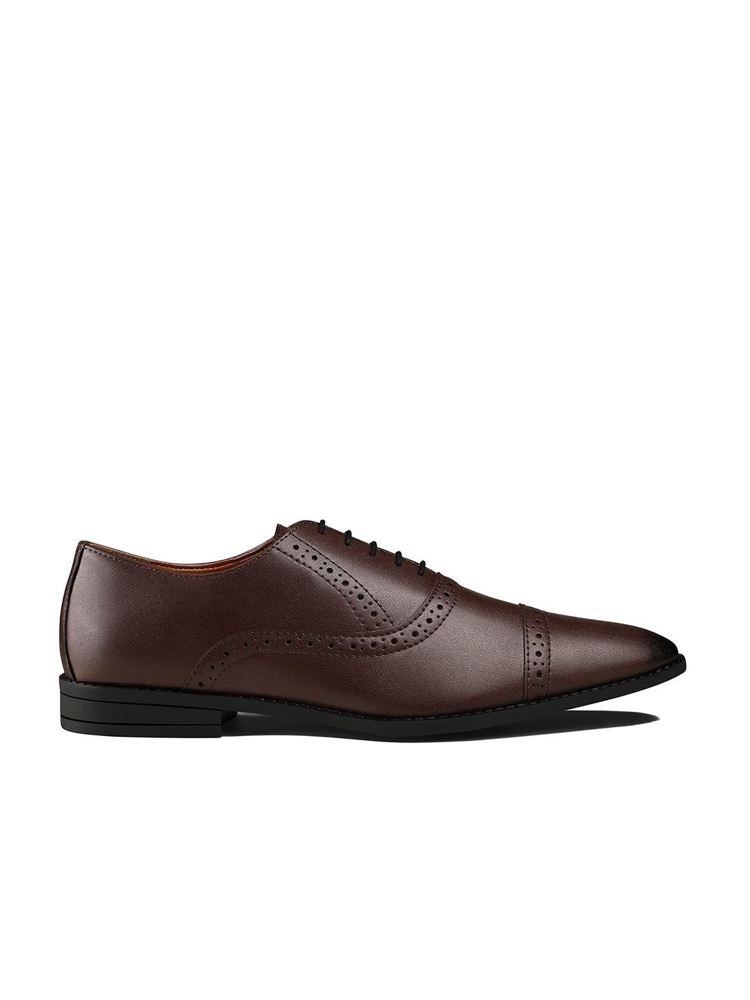 Brunette Brown Oxford Style Comfortable Formal Laceup Shoes