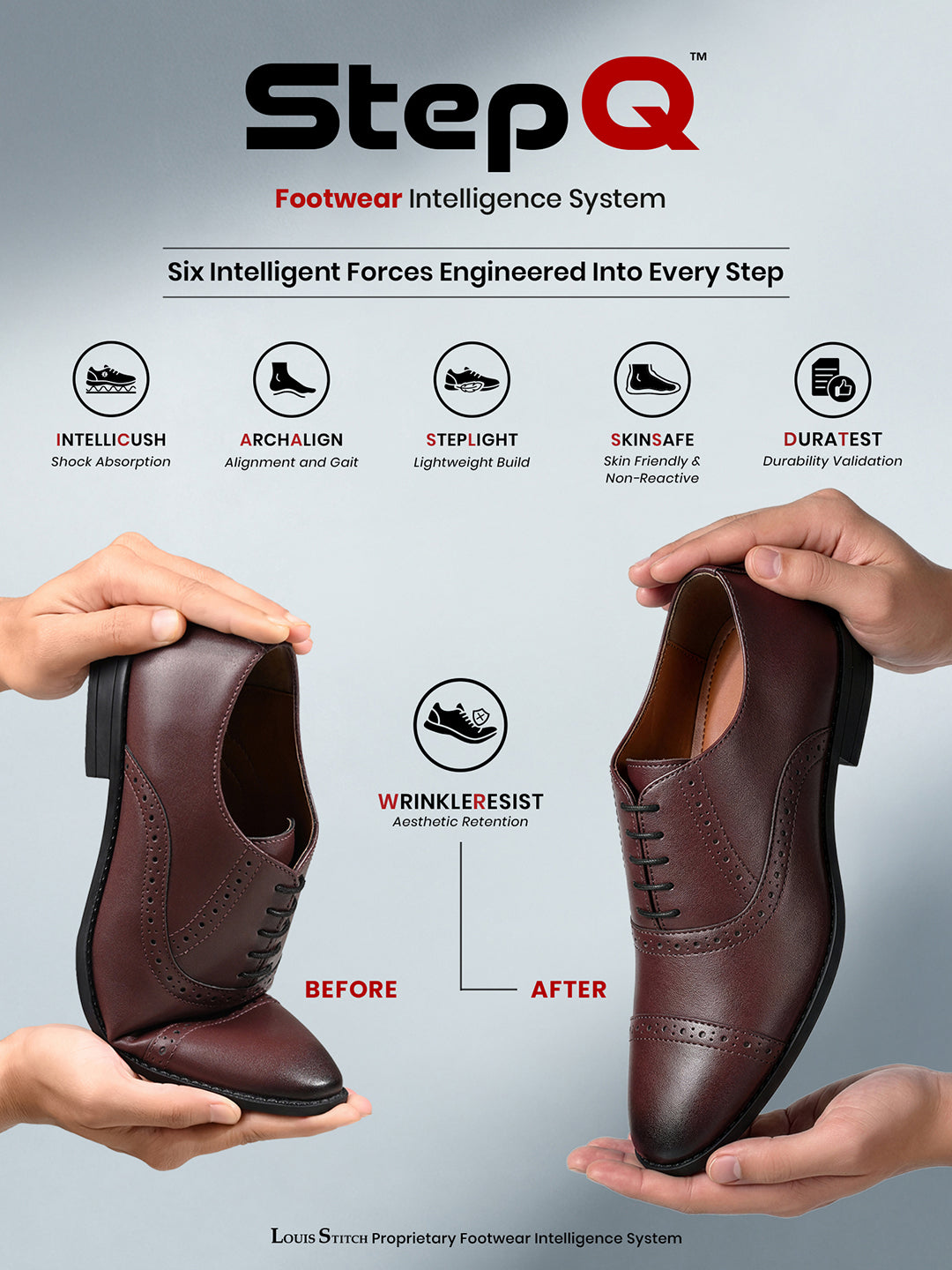 Rosewood Oxford Style Comfortable Formal Laceup Shoes