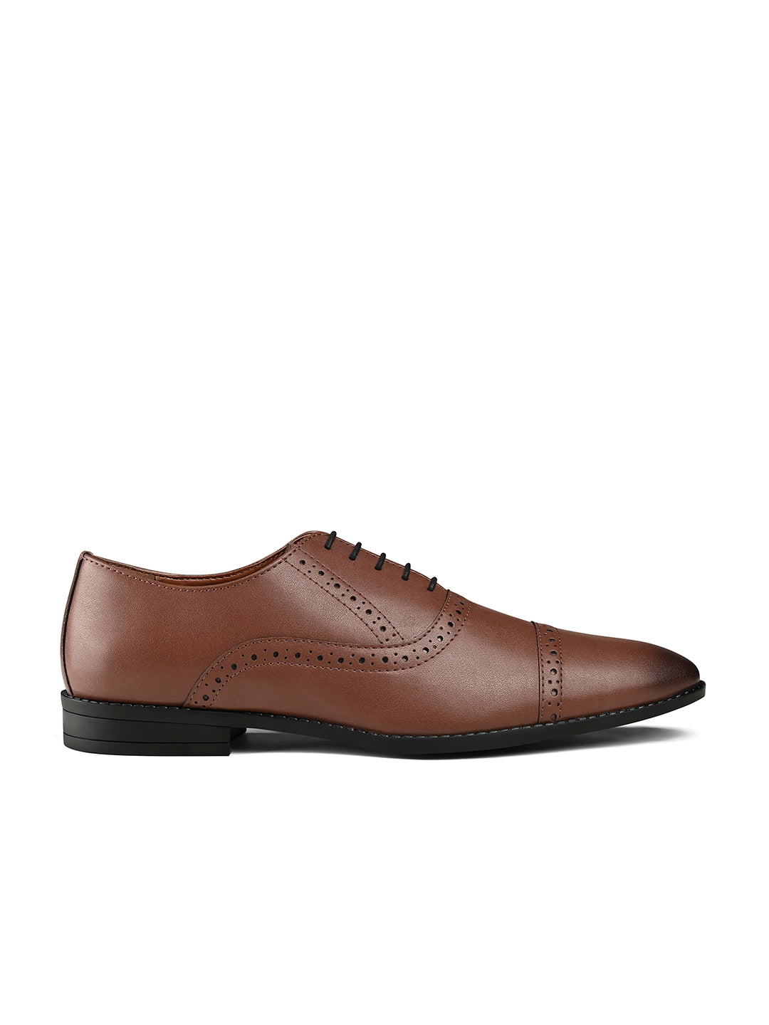 Tan Oxford Style Comfortable Formal Laceup Shoes
