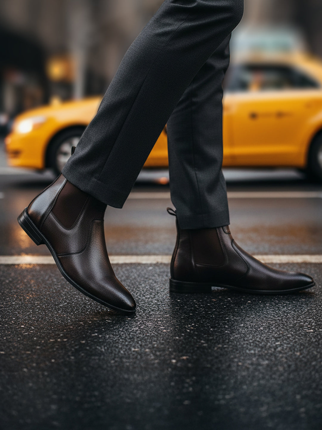 Brunette Brown Handcrafted Chelsea Milled Boots