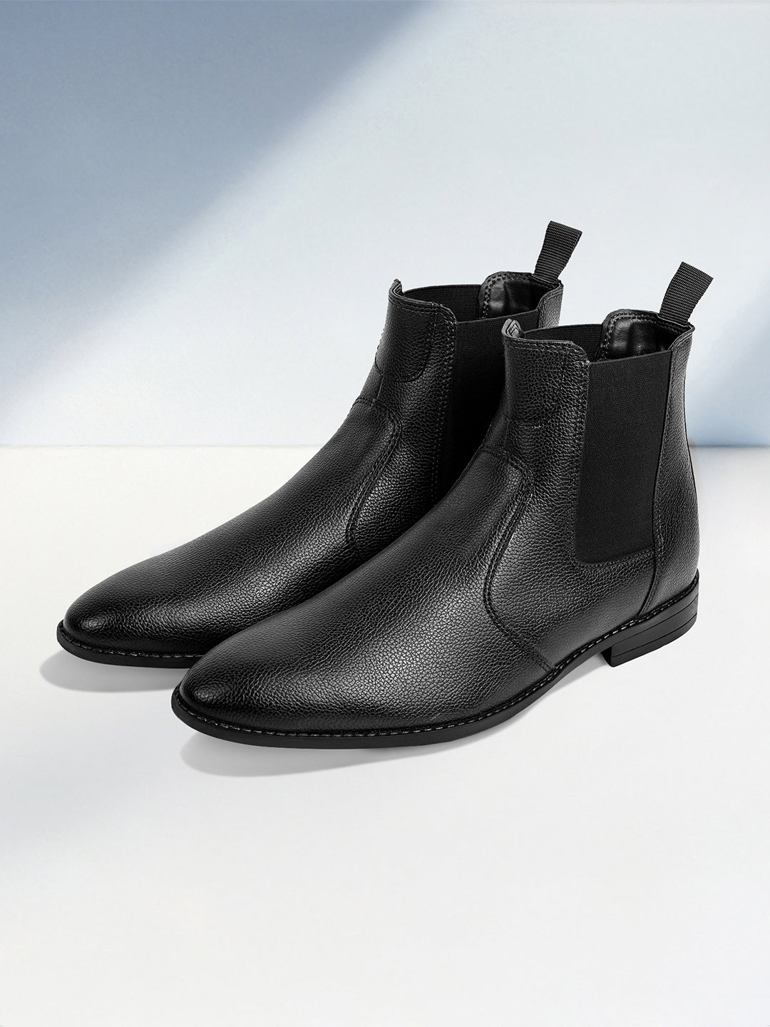 blue dress for baby girl Obsidian Black Handcrafted Chelsea Milled Boots