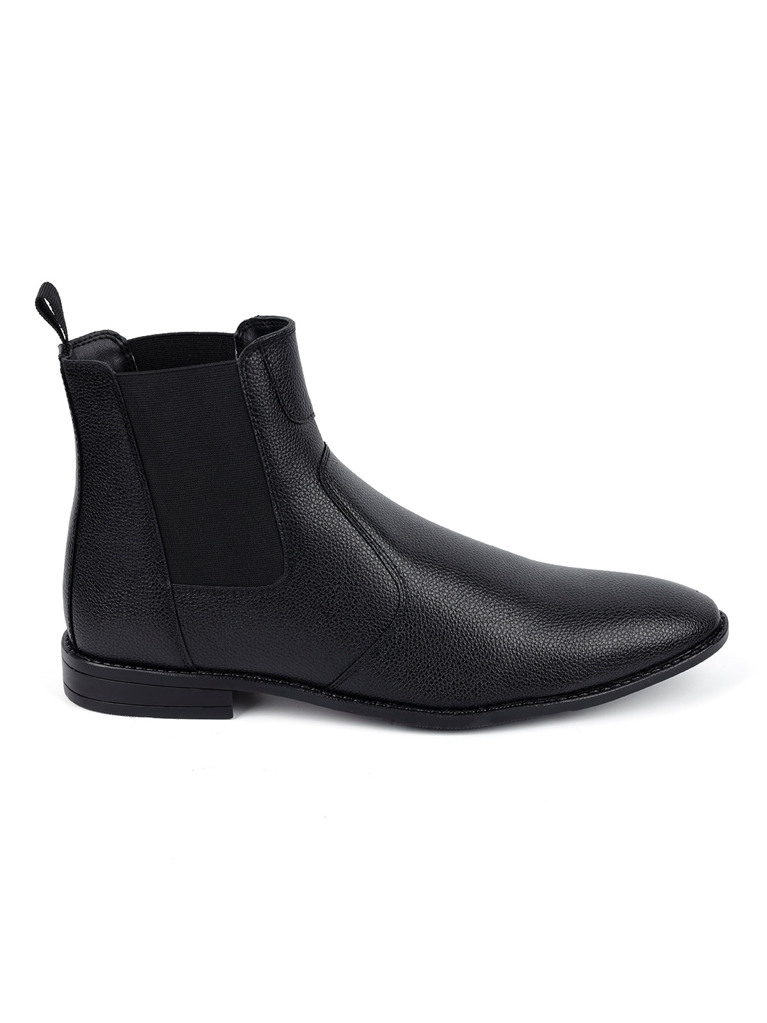 Obsidian Black Handcrafted Chelsea Milled Boots