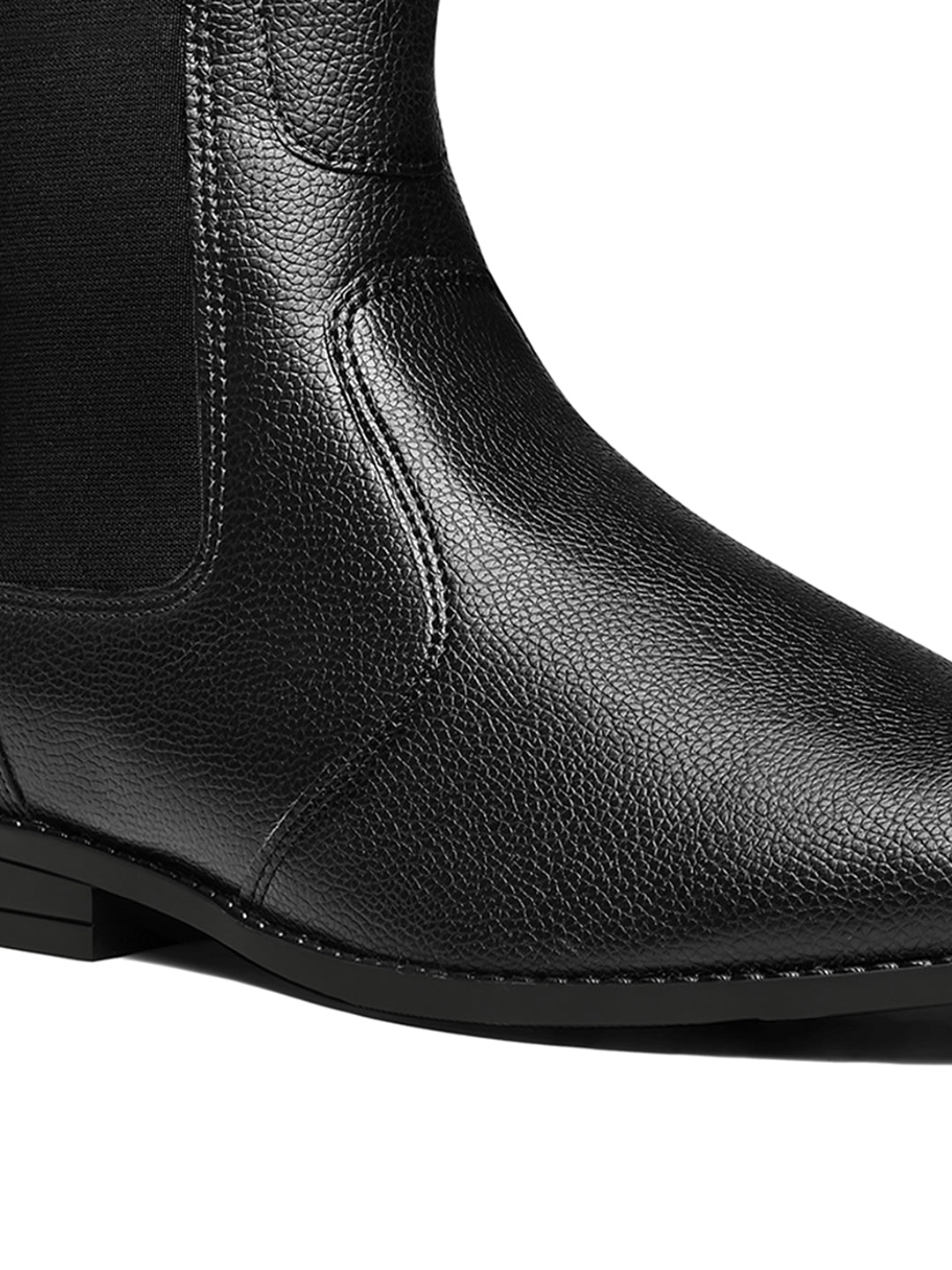 Obsidian Black Handcrafted Chelsea Milled Boots
