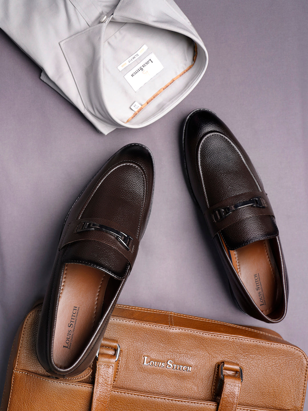 Brunette Brown Handcrafted Slipon Style Comfortable Moccasins