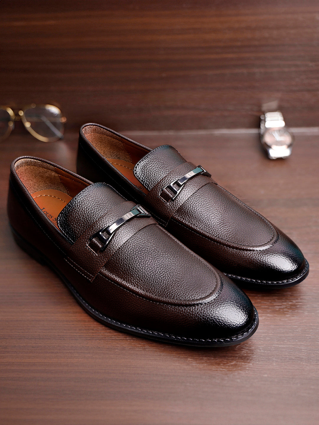 Brunette Brown Handcrafted Slipon Style Comfortable Moccasins