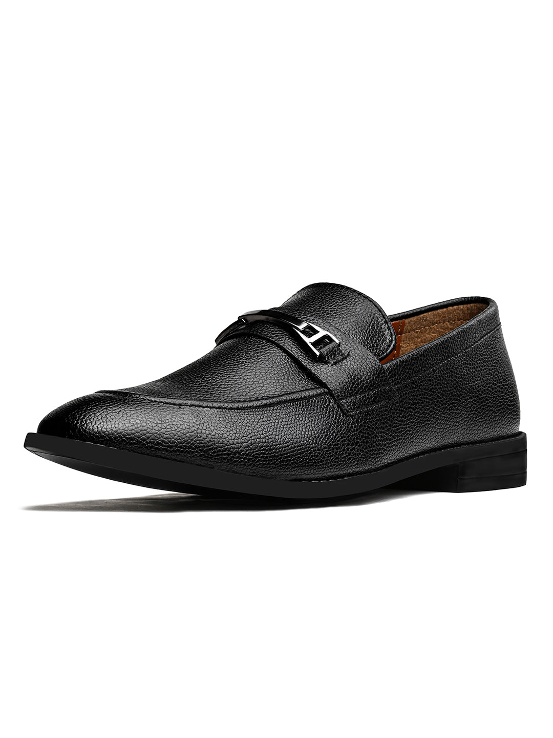 Jet Black Handcrafted Slipon Style Comfortable Moccasin