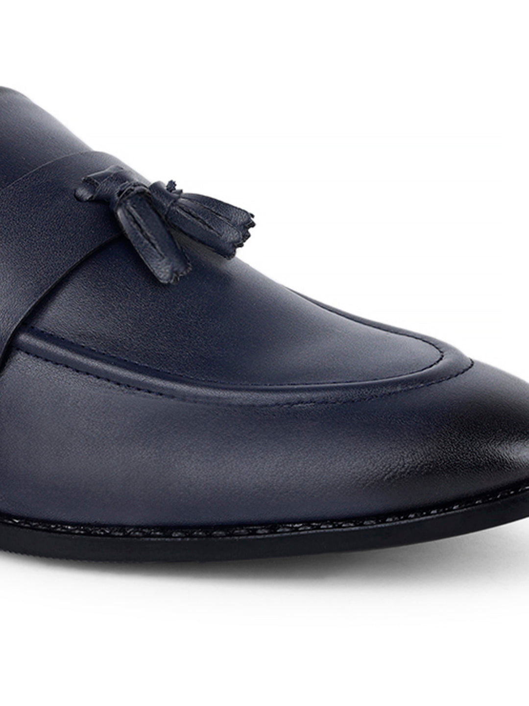 Federal Blue Handcrafted Tassel Style Comfortable Moccasins