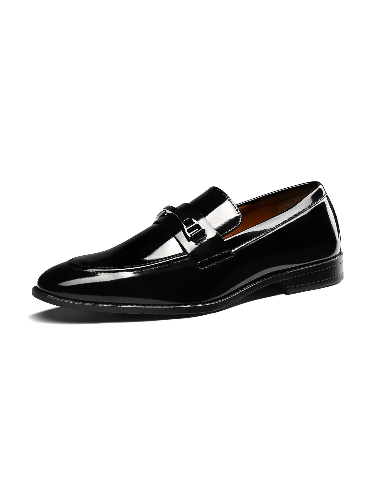 Jet Black Handcrafted Moccasin Slipon