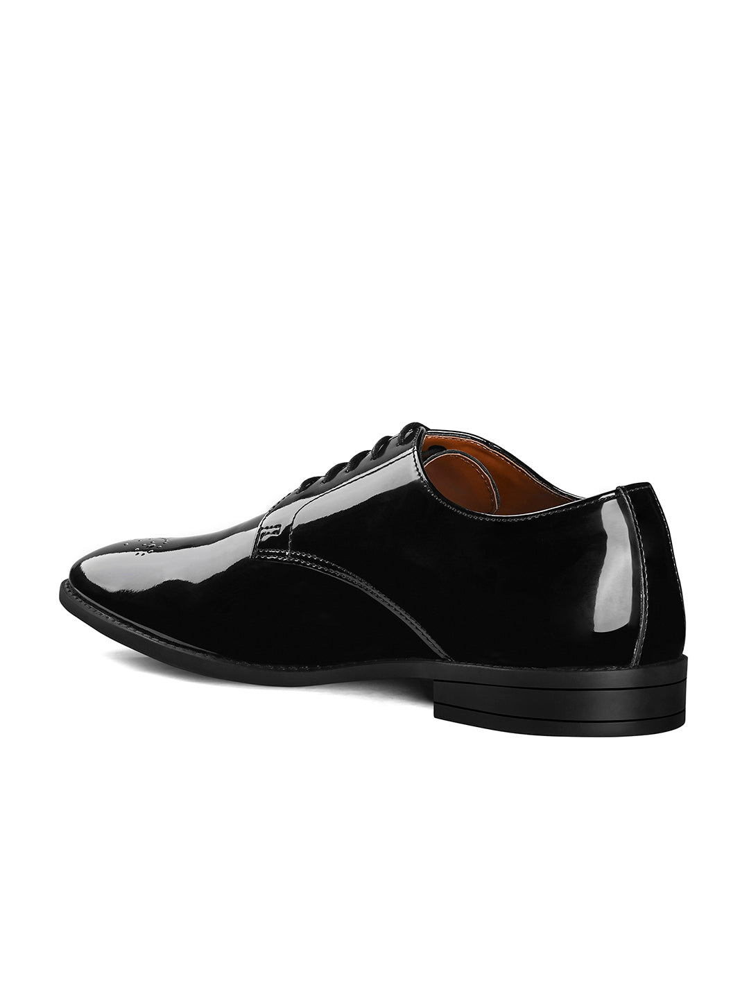 Jet Black Handcrafted Derbys Laceup Shoes