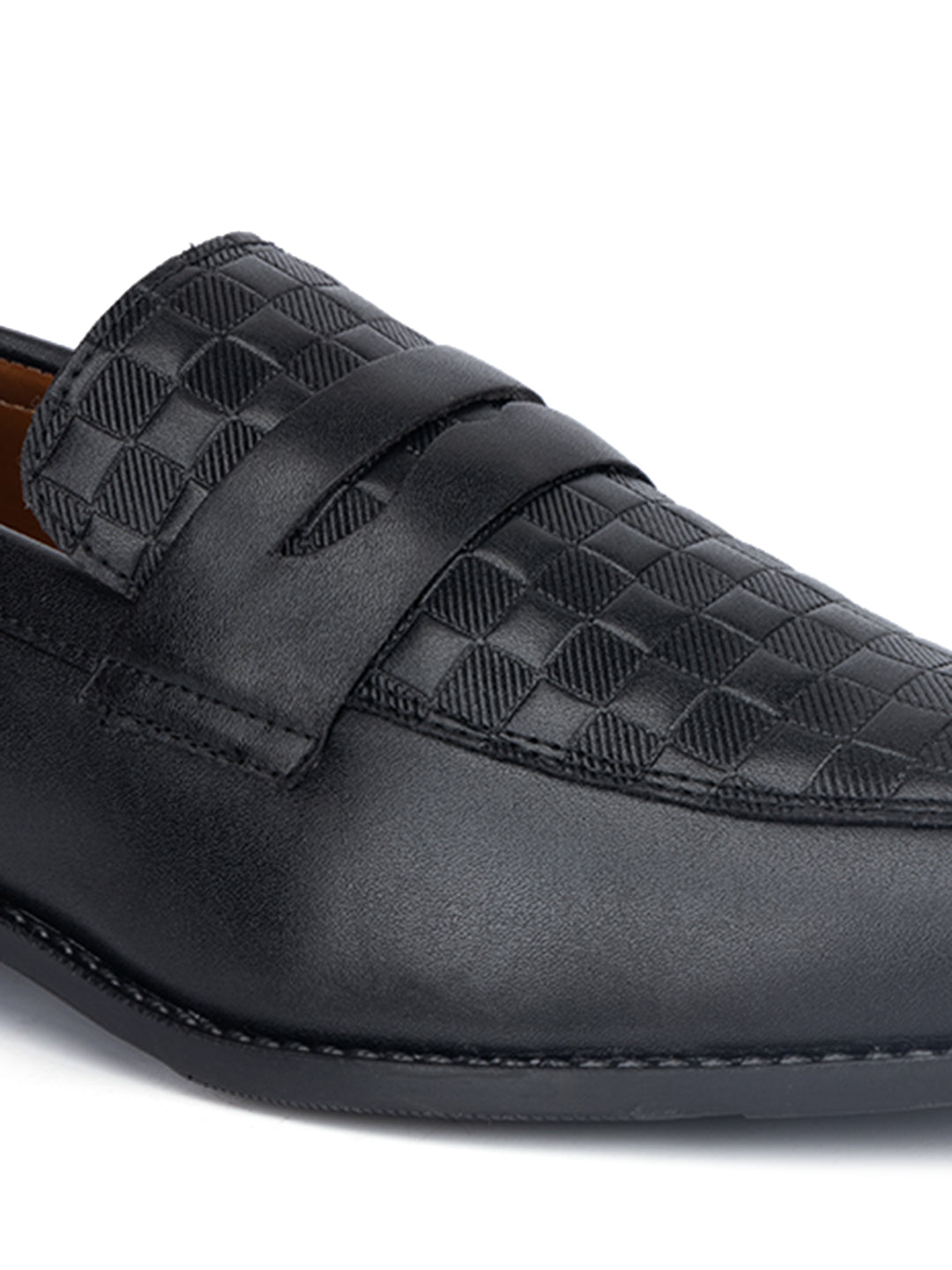 Jet Black Handcrafted Moccasins Slipons