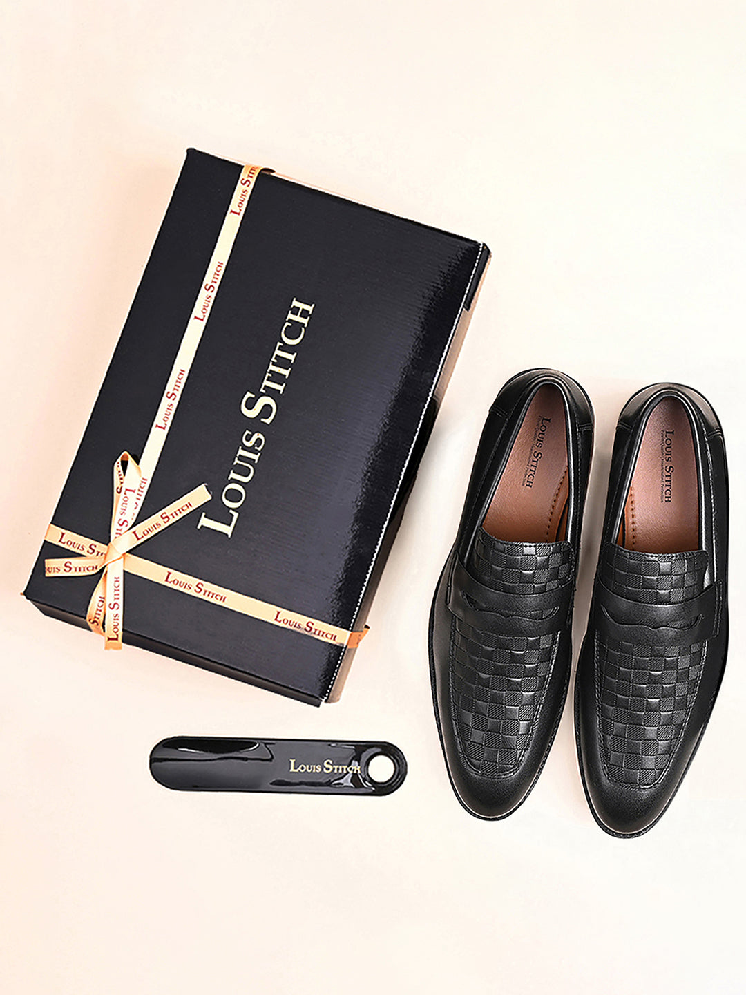 Jet Black Handcrafted Moccasins Slipons