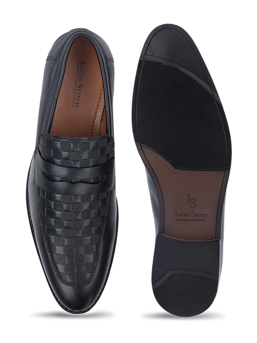 Jet Black Handcrafted Moccasins Slipons