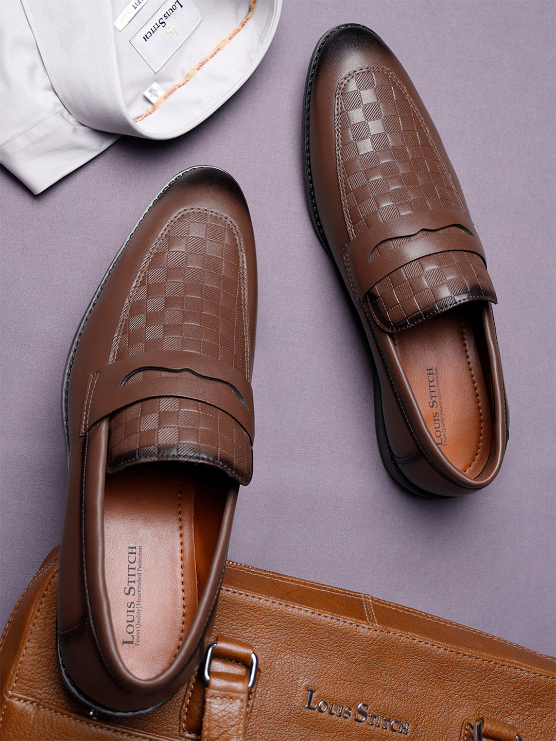 Russet Tan Handcrafted Moccasins Slipons