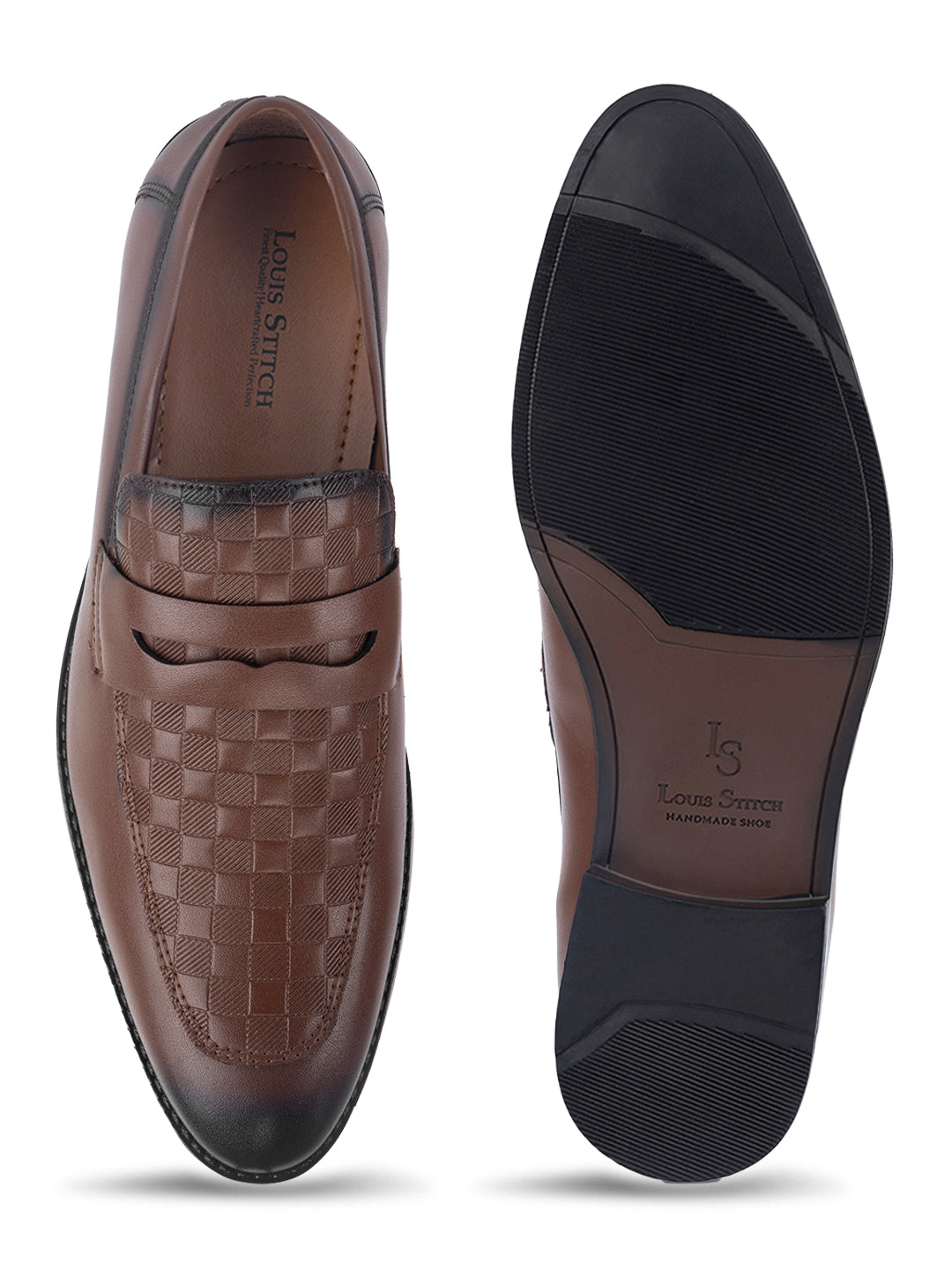 Russet Tan Handcrafted Moccasins Slipons