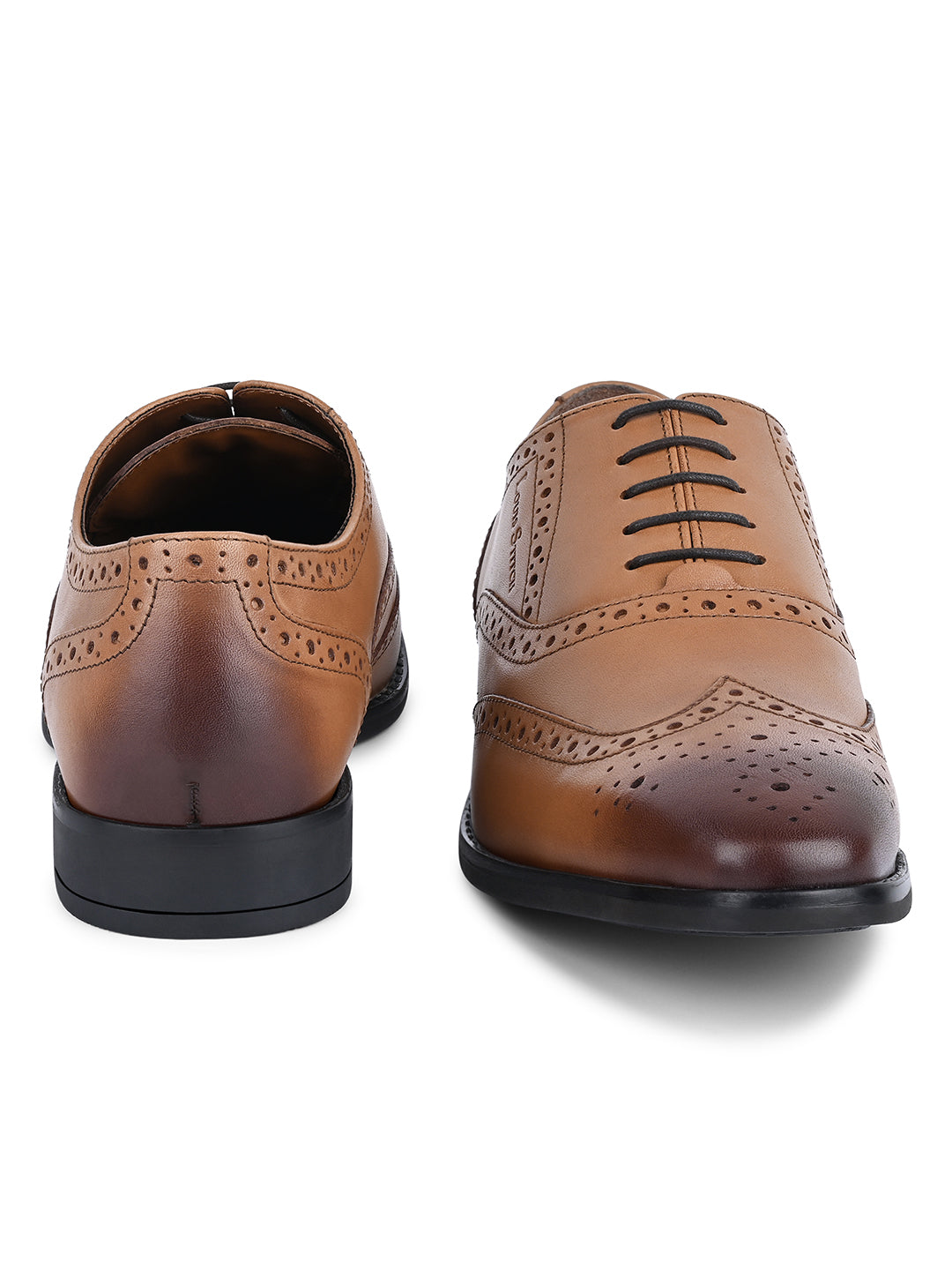 British Tan Egyptian Crust Leather Brogue Shoes