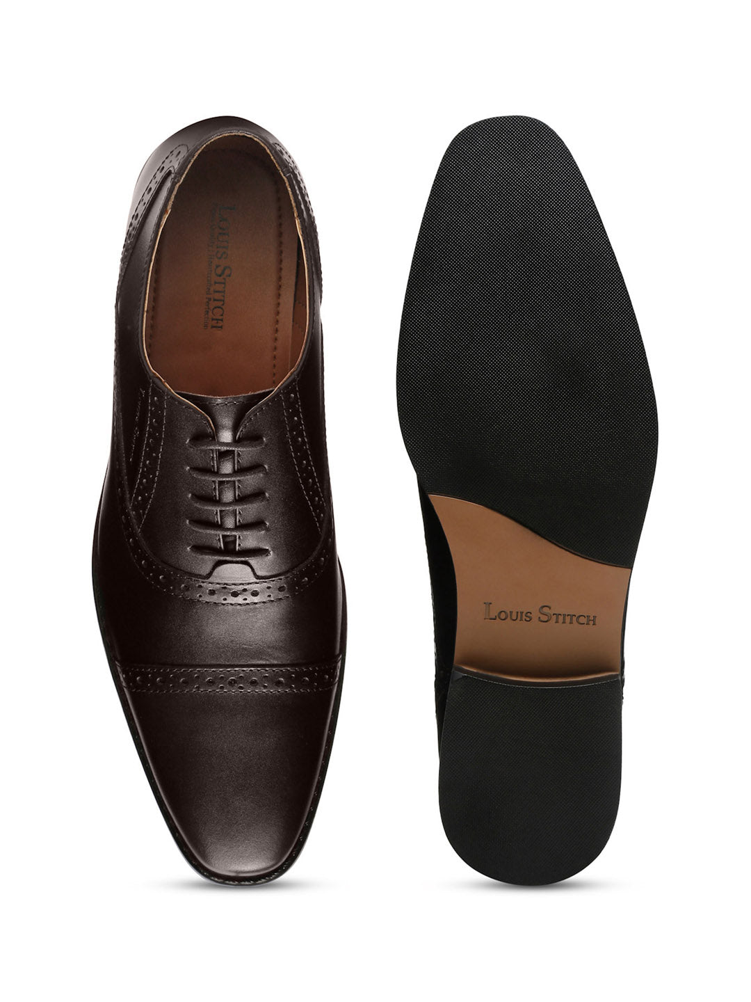 Brunette Brown Italian Leather Oxford Shoes