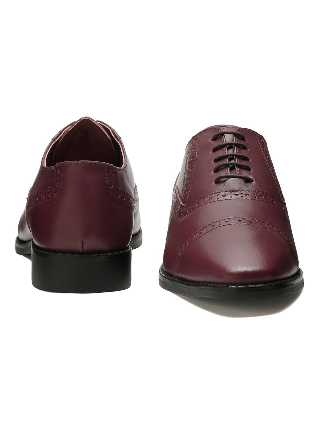Rosewood Italian Leather Oxford Shoes