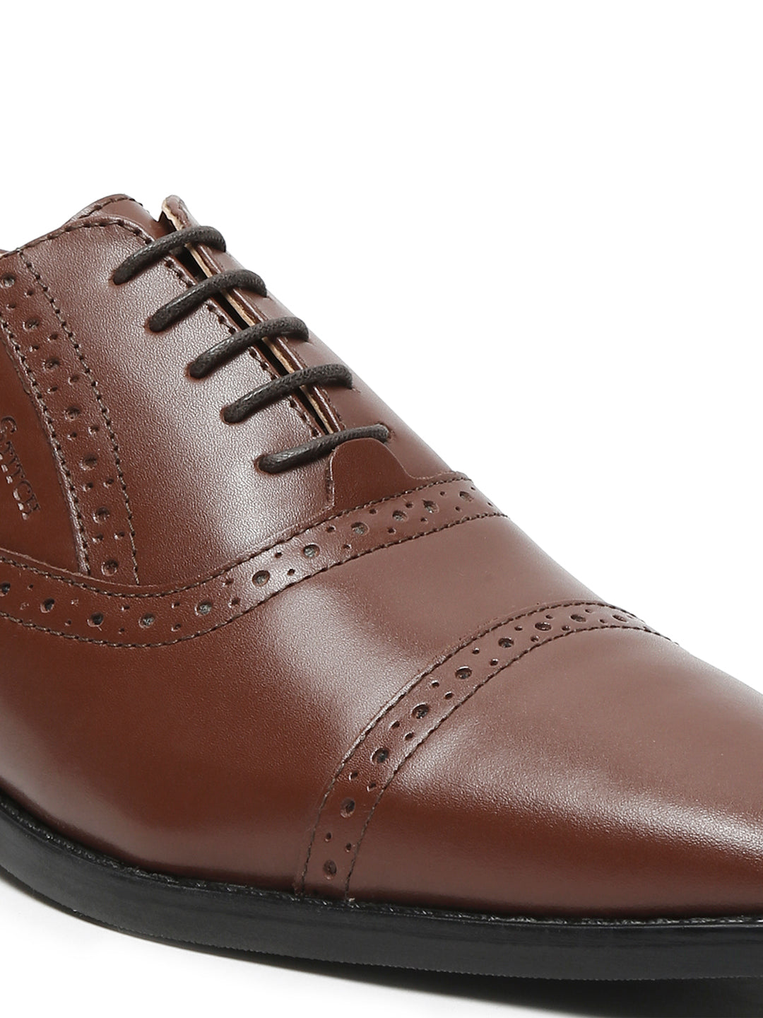 Tan Italian Leather Oxford Shoes