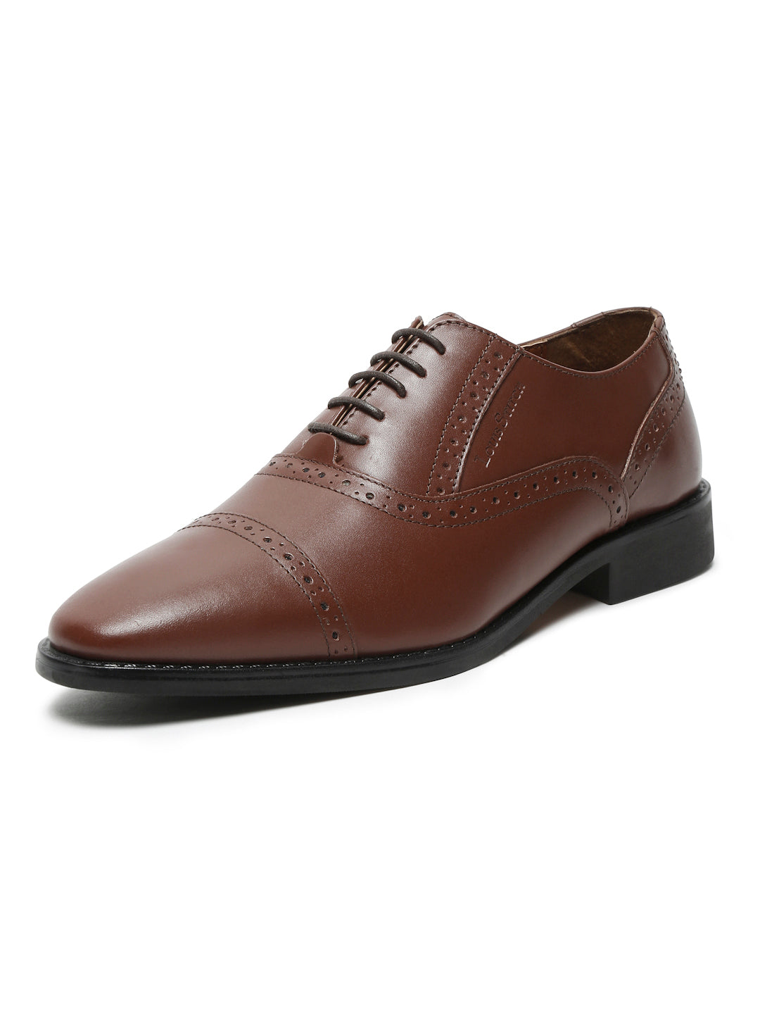 Tan Italian Leather Oxford Shoes