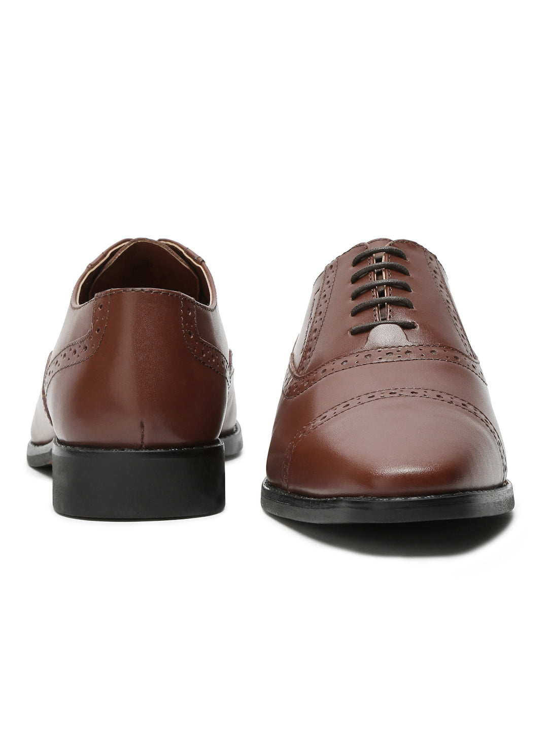 Tan Italian Leather Oxford Shoes