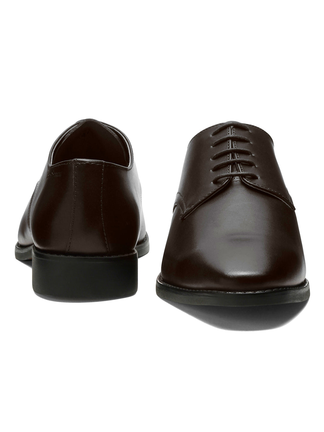 Brunette Brown Italian Leather Derby Shoes