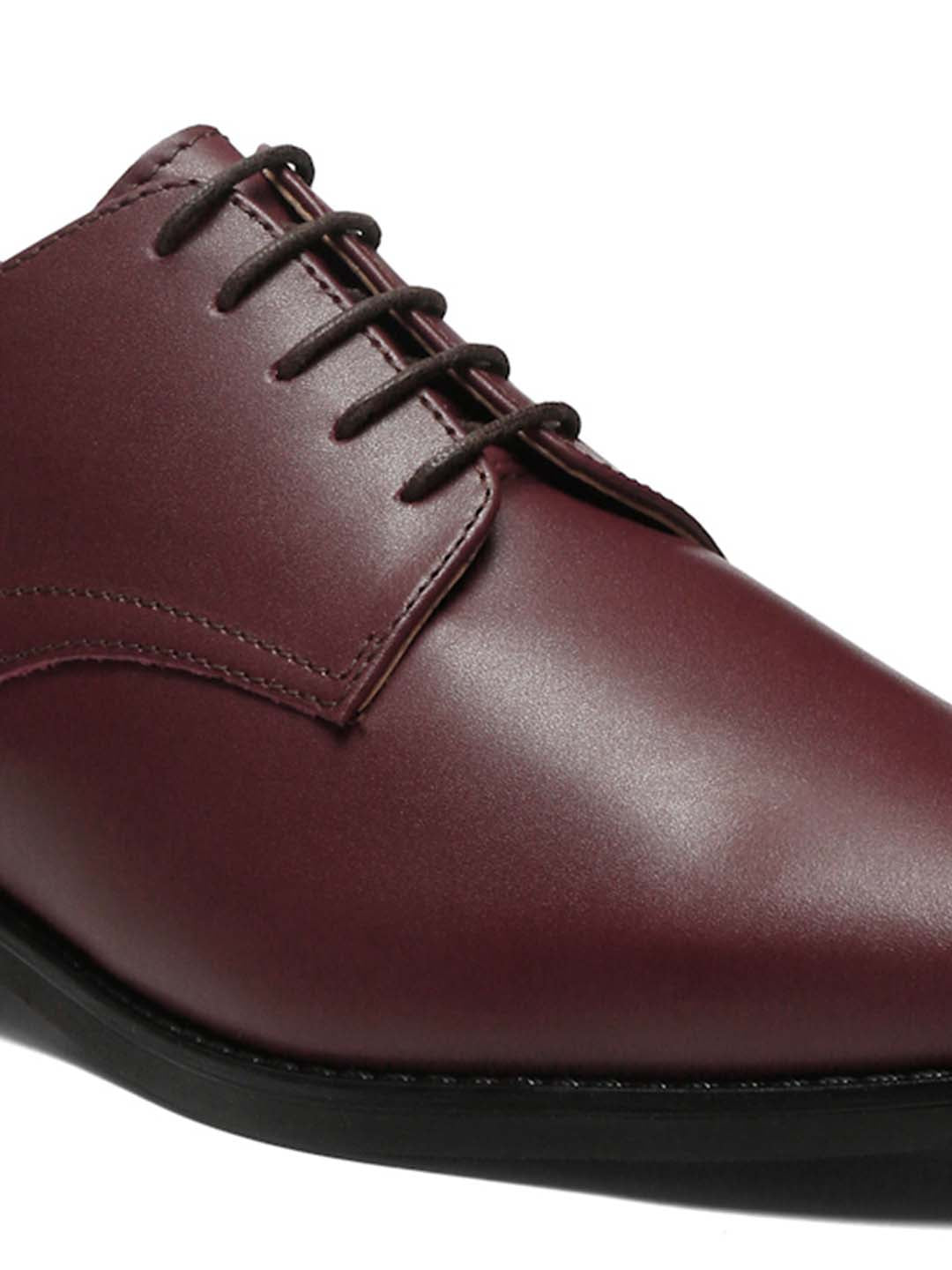 Rosewood Italian Leather Derby Shoes