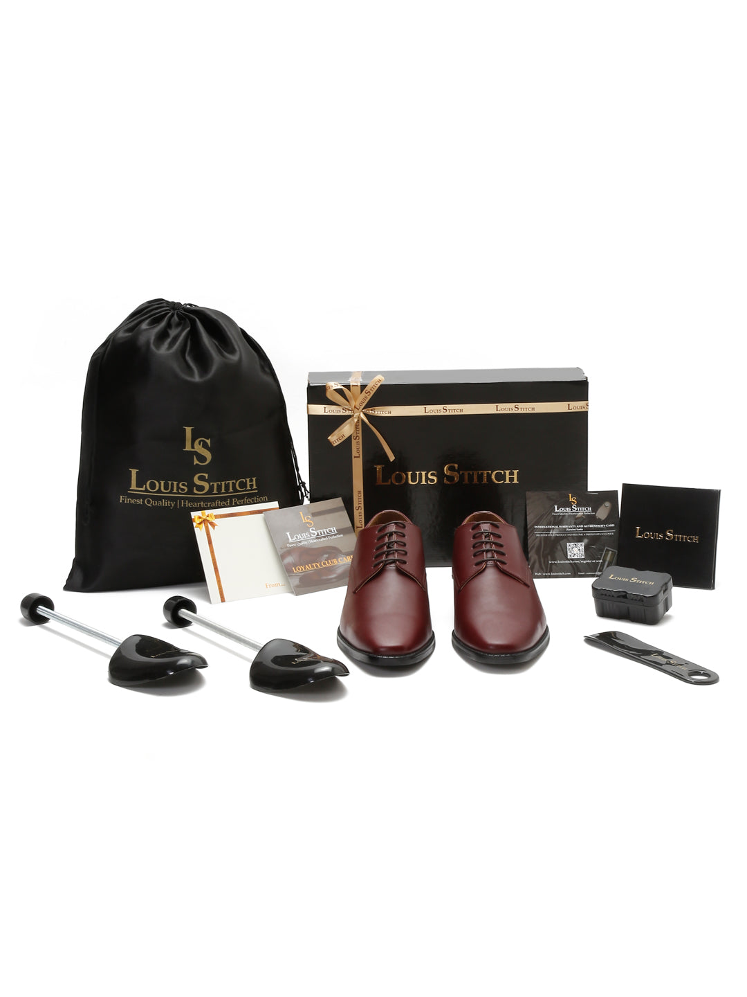 Rosewood Italian Leather Derby Shoes