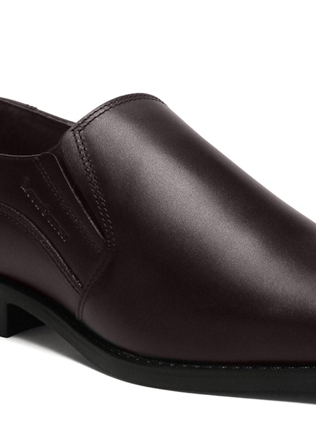 Brunette Brown Handmade Italian Leather Formal Slipons Shoes