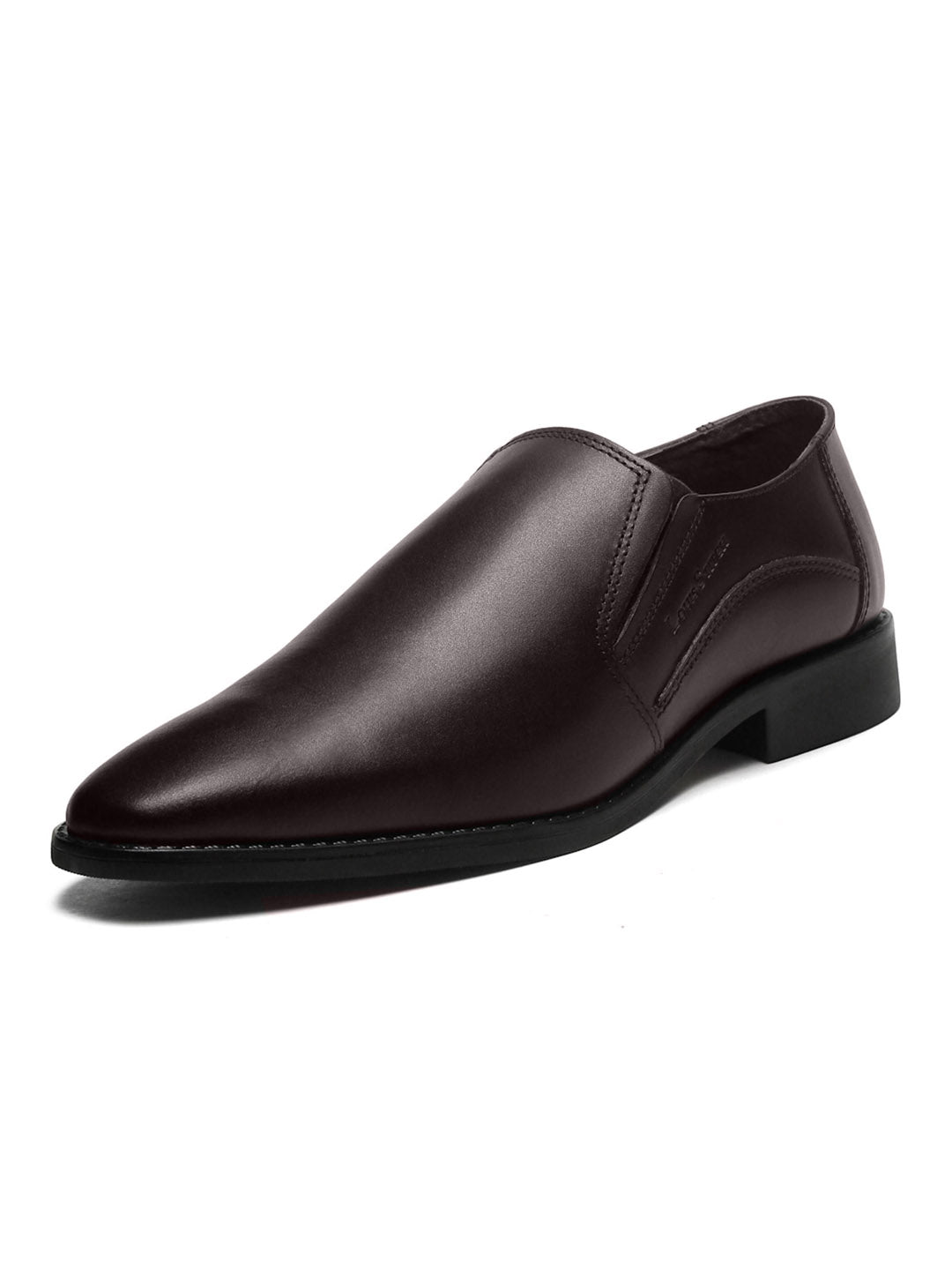 Brunette Brown Handmade Italian Leather Formal Slipons Shoes