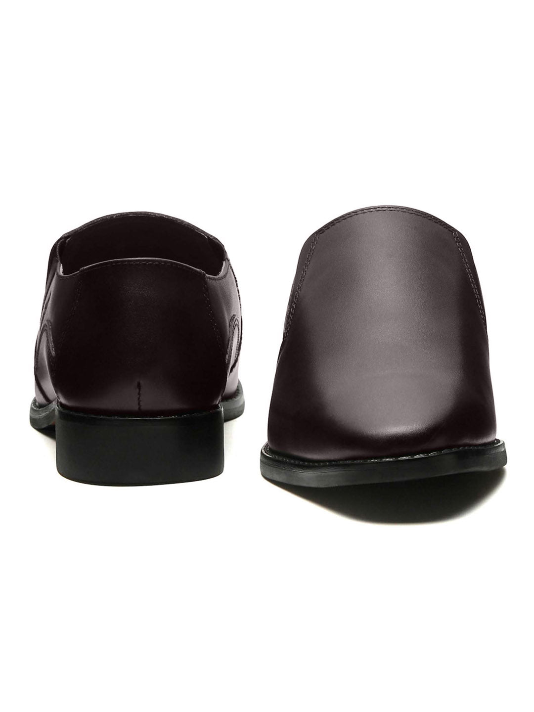 Brunette Brown Handmade Italian Leather Formal Slipons Shoes