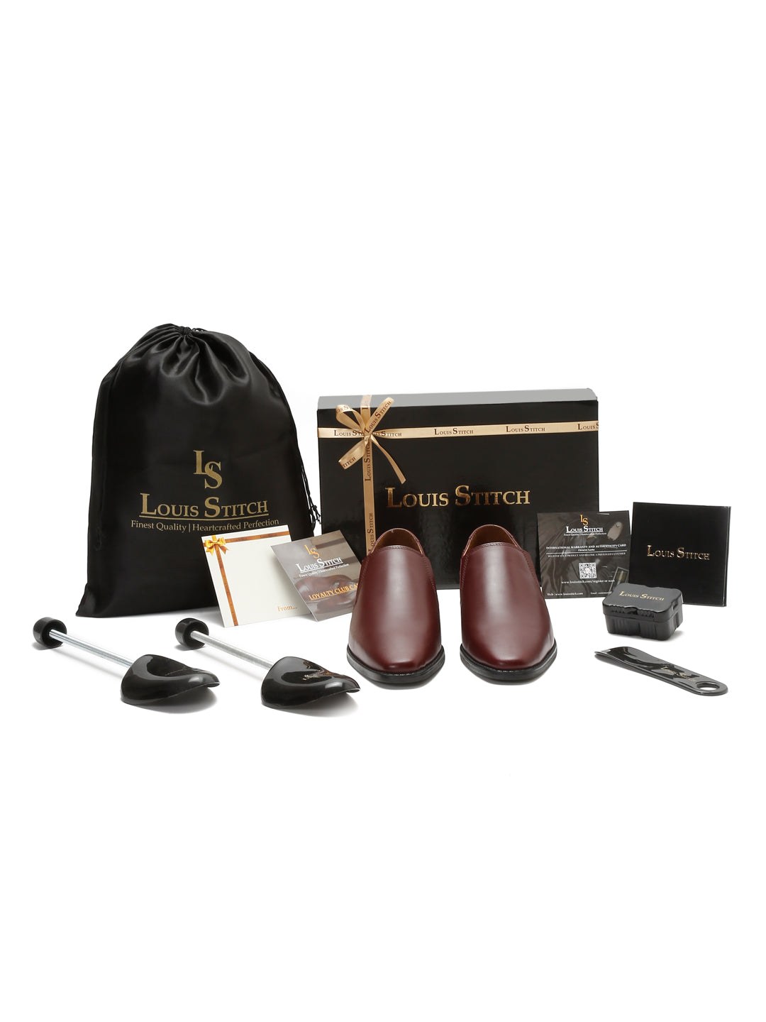 Rosewood Handmade Italian Leather Formal Slipons Shoes